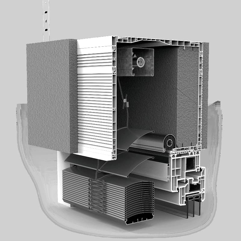 Jaluzele exterioare cu cutie suprapusa