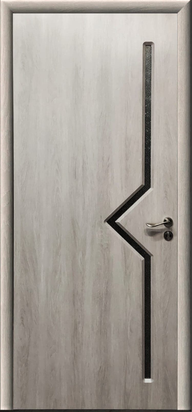 Ușă K-124 - Design Sageata cu Geam
